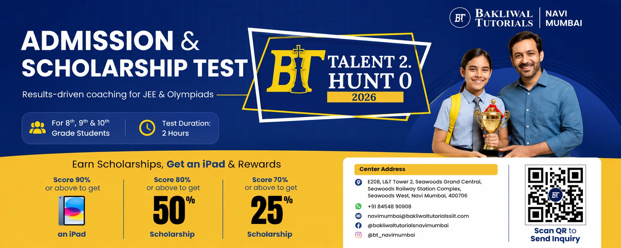 Admission & Scholarship Test - Talent Hunt 2026